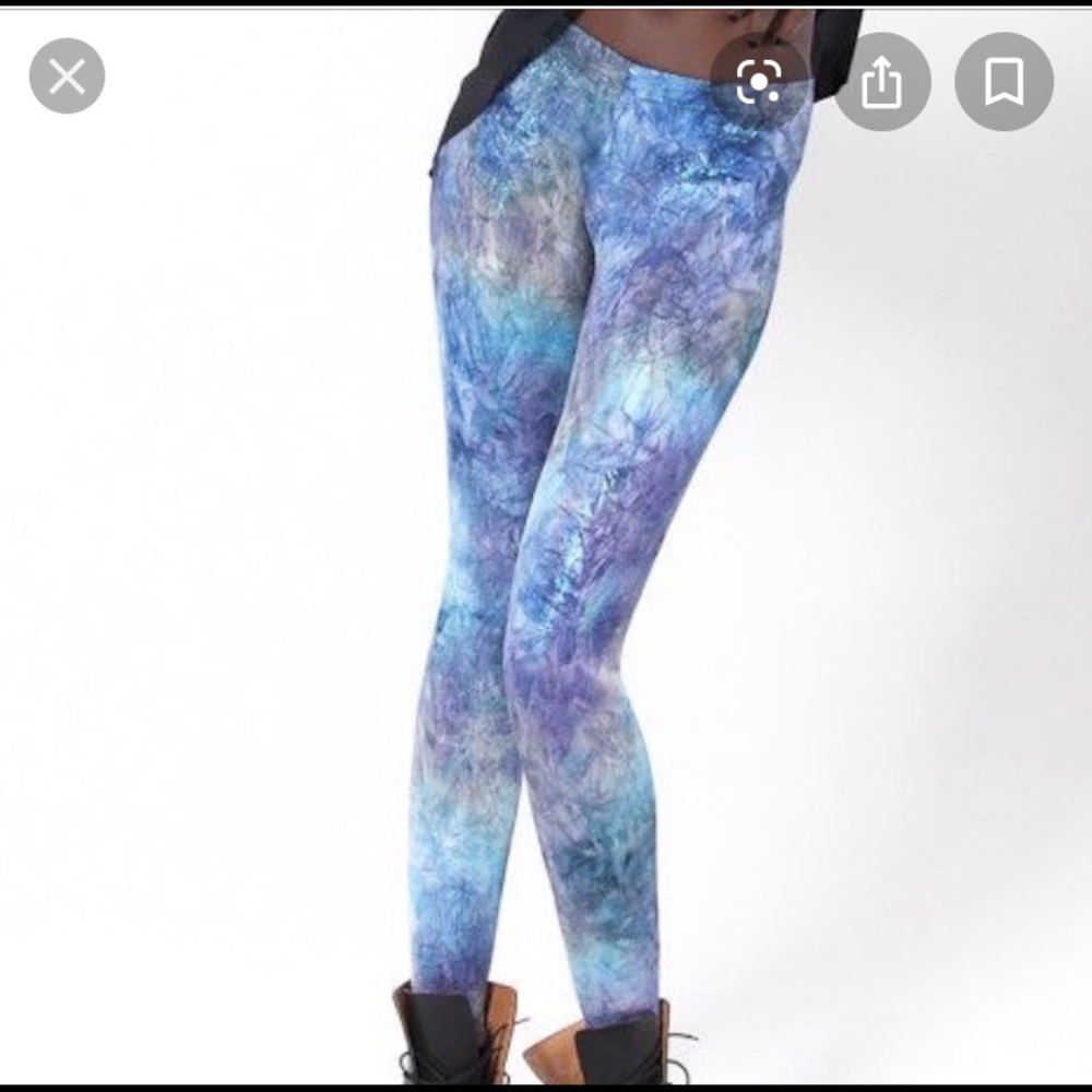 Black Milk Fairy Paint Blue Leggings. Small, NWOT - Picture 6 of 8